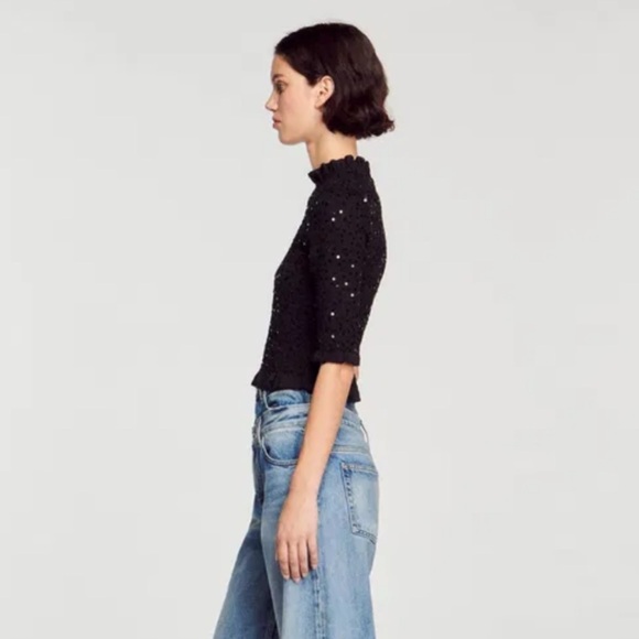 Sandro Sequin Top- Size S; Like New Condition (Never Worn) - Picture 12 of 12